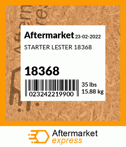 STARTER LESTER 18368 18368