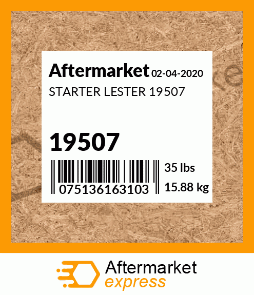 STARTER LESTER 19507 19507