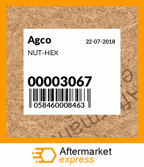 NUT-HEX 00003067