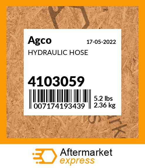HYDRAULIC HOSE 4103059