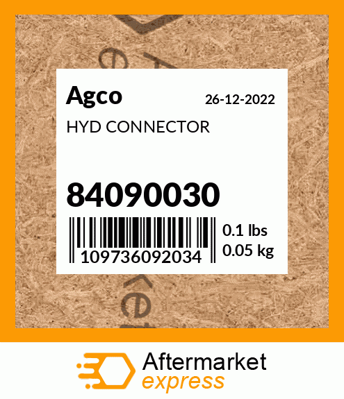HYD CONNECTOR 84090030