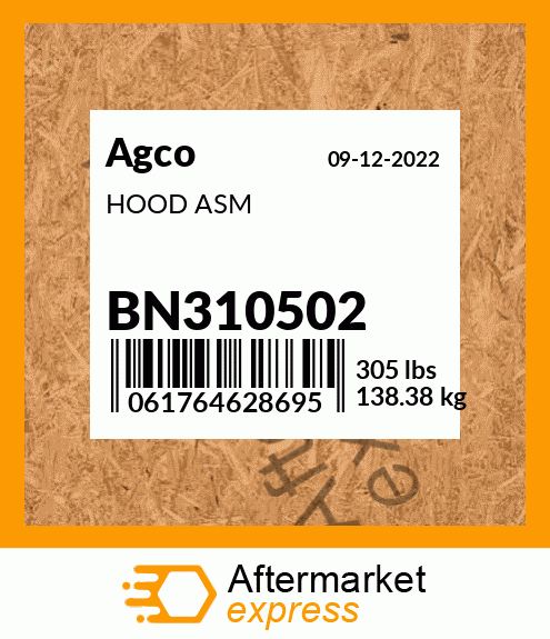 HOOD ASM BN310502