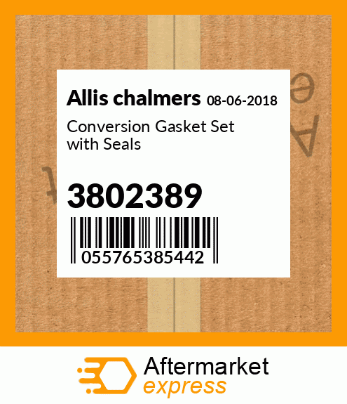 Conversion Gasket Set with Seals 3802389