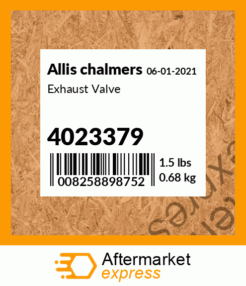 Exhaust Valve 4023379