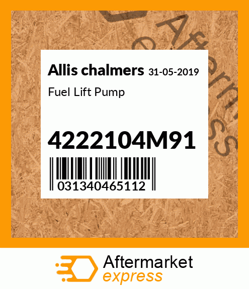 Fuel Lift Pump 4222104M91