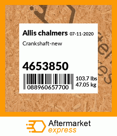 Crankshaft-new 4653850