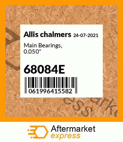 Main Bearings, 0.050" 68084E