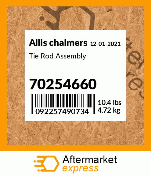 Tie Rod Assembly 70254660