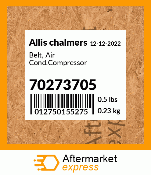 Belt, Air Cond.Compressor 70273705