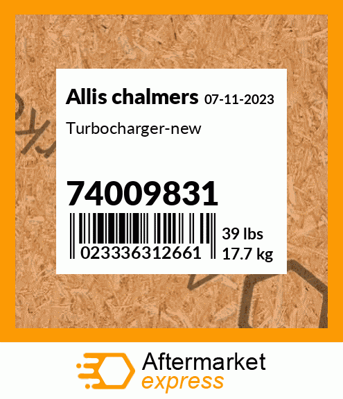 Turbocharger-new 74009831