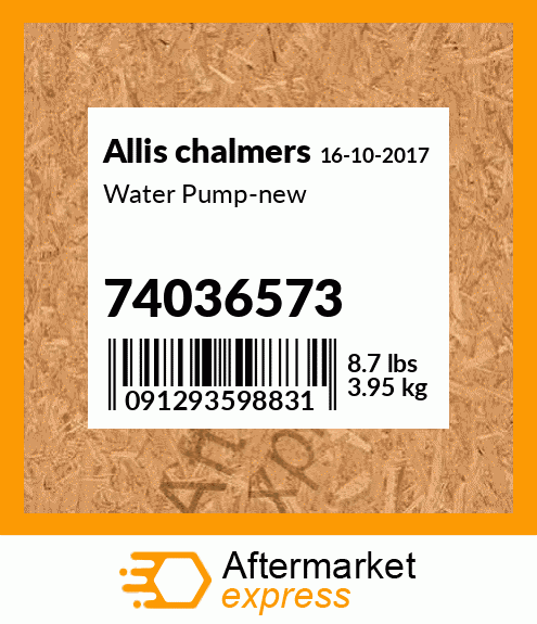 Water Pump-new 74036573