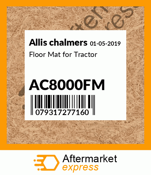 Floor Mat for Tractor AC8000FM