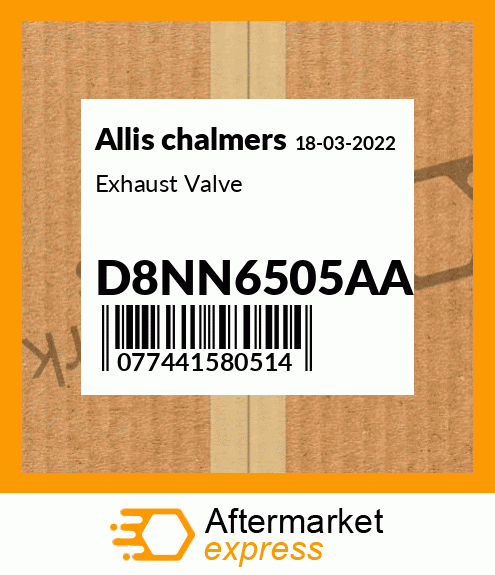 Exhaust Valve D8NN6505AA
