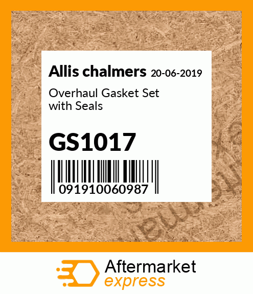 Overhaul Gasket Set with Seals GS1017
