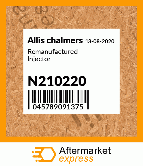 Remanufactured Injector N210220
