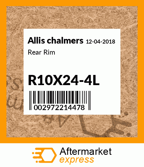 Rear Rim R10X24-4L
