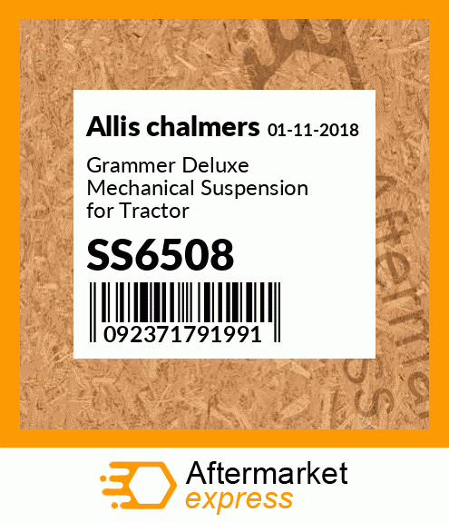 Grammer Deluxe Mechanical Suspension for Tractor SS6508