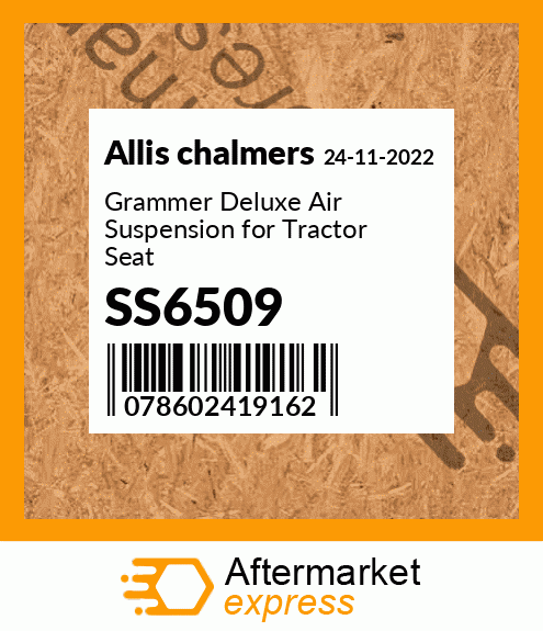 Grammer Deluxe Air Suspension for Tractor Seat SS6509