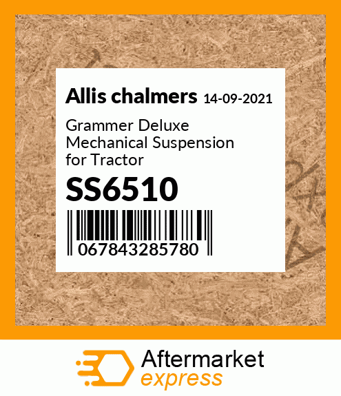Grammer Deluxe Mechanical Suspension for Tractor SS6510