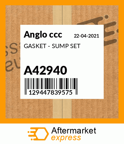 GASKET - SUMP SET A42940