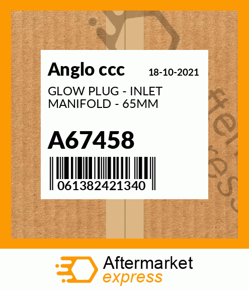 GLOW PLUG - INLET MANIFOLD - 65MM A67458