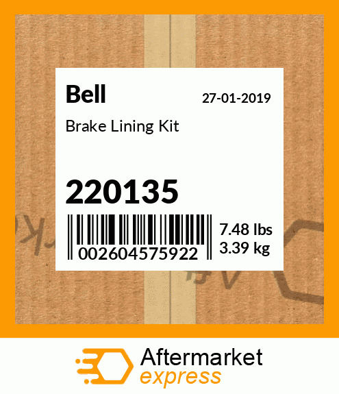 Brake Lining Kit 220135