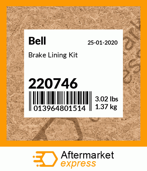 Brake Lining Kit 220746