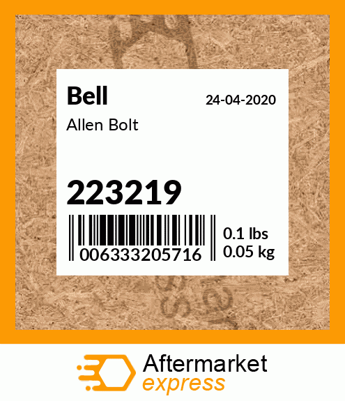 Allen Bolt 223219