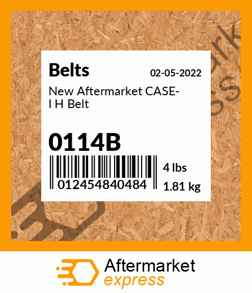 New Aftermarket CASE- I H Belt 0114B