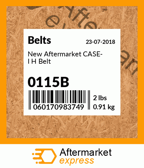 New Aftermarket CASE- I H Belt 0115B