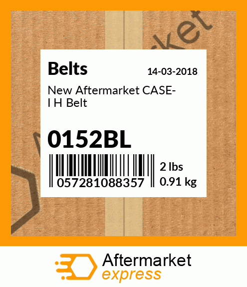 New Aftermarket CASE- I H Belt 0152BL