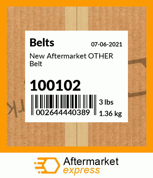 New Aftermarket OTHER Belt 100102