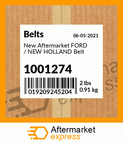 New Aftermarket FORD / NEW HOLLAND Belt 1001274