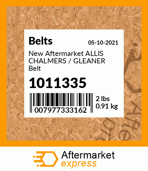 New Aftermarket ALLIS CHALMERS / GLEANER Belt 1011335