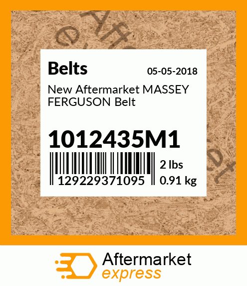New Aftermarket MASSEY FERGUSON Belt 1012435M1