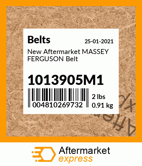 New Aftermarket MASSEY FERGUSON Belt 1013905M1