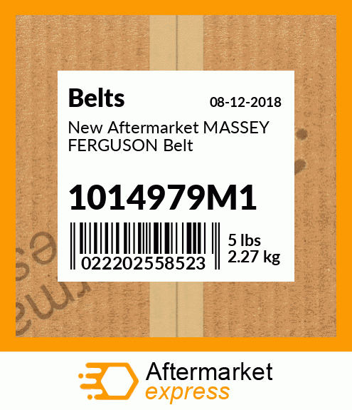 New Aftermarket MASSEY FERGUSON Belt 1014979M1