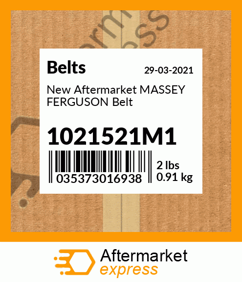 New Aftermarket MASSEY FERGUSON Belt 1021521M1