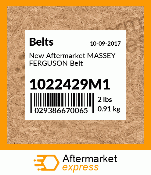 New Aftermarket MASSEY FERGUSON Belt 1022429M1