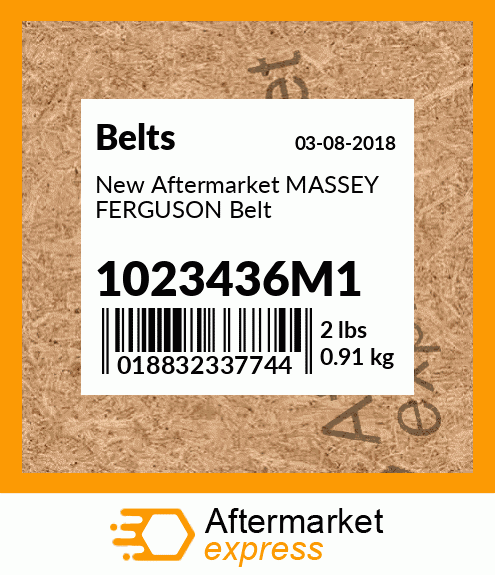 New Aftermarket MASSEY FERGUSON Belt 1023436M1