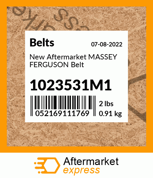 New Aftermarket MASSEY FERGUSON Belt 1023531M1
