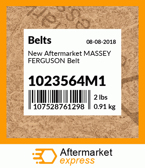 New Aftermarket MASSEY FERGUSON Belt 1023564M1