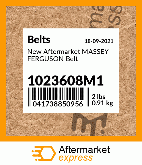 New Aftermarket MASSEY FERGUSON Belt 1023608M1