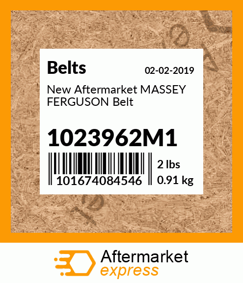 New Aftermarket MASSEY FERGUSON Belt 1023962M1