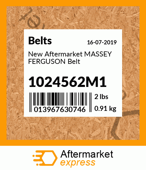 New Aftermarket MASSEY FERGUSON Belt 1024562M1