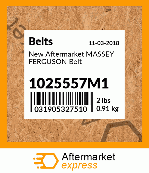 New Aftermarket MASSEY FERGUSON Belt 1025557M1
