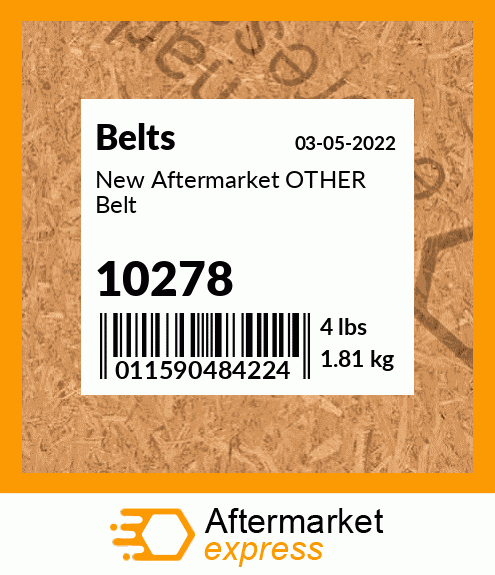 New Aftermarket OTHER Belt 10278