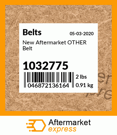 New Aftermarket OTHER Belt 1032775