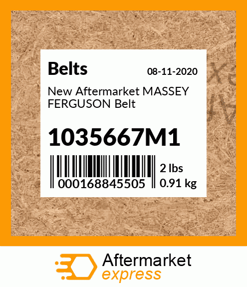 New Aftermarket MASSEY FERGUSON Belt 1035667M1