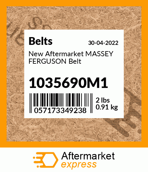 New Aftermarket MASSEY FERGUSON Belt 1035690M1